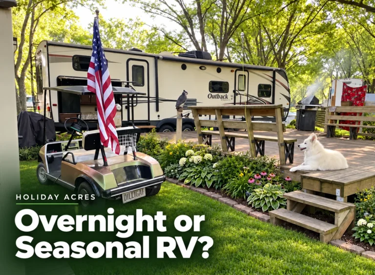Overnight or Seasonal RV Camping in Northern Illinois