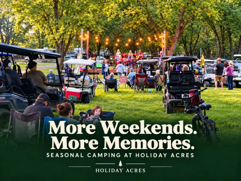 Seasonal Camping in Northern Illinois: More Weekends, More Fun at Holiday Acres